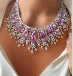 Bridal Necklaces, Magnificent Jewels, Neck Pieces Jewelry, Extraordinary Jewelry, Fancy Jewelry Necklace, Fancy Jewellery Designs, Bridal Diamond Jewellery, Diamond Jewelry Designs, Jewelry Fashion Trends