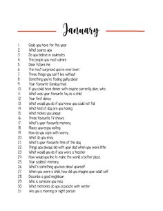 a printable calendar with the words january written in black and red on white paper