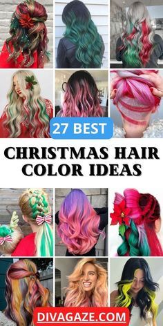 Holiday Hair Color Ideas, Short Hair Color Ideas Unique