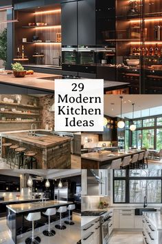 modern kitchen design ideas that are easy to do in the day and night time,