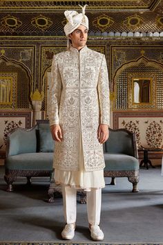 Sherwani for wedding, royal wedding, premium sherwani, ethnic wear for wedding, groom wear, mens wedding wear, royal ethnic wear, royal sherwani for dulha, royal wedding, sherwani for groom, luxurious sherwani for mens, mens wedding wear, Royal Cream Sherwani for Groom, Premium Sherwani for Wedding, Groom's Royal Cream Sherwani, Sherwani for Wedding, Royal Cream Sherwani with Embroidery, Cream Color Premium Sherwani, latest sherwani wedding.