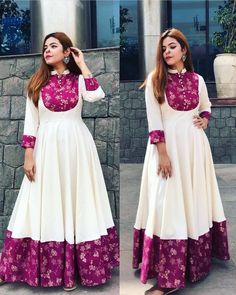 Anarkali Gown From Old Saree, Long Frock Ideas With Old Sarees, Gown Designs From Old Saree, Silk Saree Dress Gowns Ideas, Traditional Saree Gowns Indian, Simple Gown Pattern, Anarkali From Old Saree, Simple Gowns Indian Style, Gown Ideas Indian Simple