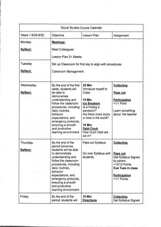 a black and white image of a lesson plan for students to use in the classroom