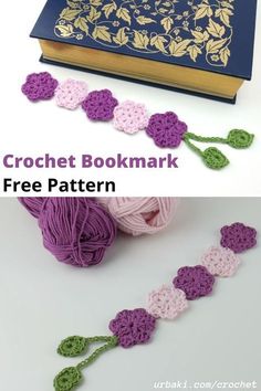 the crochet bookmark is free pattern