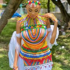 Cultural Wear Traditional Dresses, Zulu Attire For Ladies, Zulu Traditional Attire Umemulo, Zulu Attire, Zulu Beads, Wedding Dresses Traditional, Zulu Traditional Attire, Shaka Zulu, Xhosa Attire