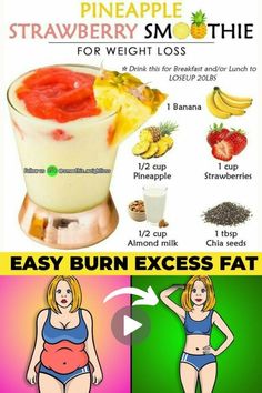 Quick Easy Smoothie Recipes, Nutribullet Smoothies, Detox Challenge, Detox Smoothie Recipes, Drink Recipes Nonalcoholic, Pineapple Strawberry, Healthy Drinks Smoothies