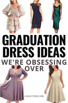 Looking for my grad dress and I think I'll get something off this list! Soo good Decent Graduation Dresses, Graduation Outfit Ideas Winter, Middle School Graduation Dresses, College Graduation Dress, Graduation Dress High School, Graduation Outfits For Women, Graduation Guest Outfit