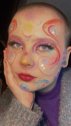 Helen Distortion, Funky Makeup, Drag Make-up, Christmas Makeup Look, Fun Makeup, Makeup Humor, Work Makeup, Graphic Eyeliner, Cool Makeup Looks