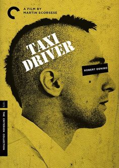 a poster with the words taxi driver on it's forehead and an image of a man