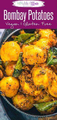 a bowl filled with potatoes and green beans