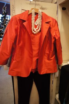 Connie Roberson Red Leather Jacket, Leather Jacket