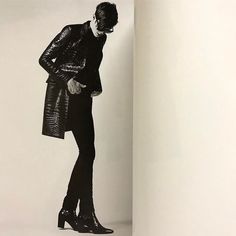 Celine Menswear, Saint Laurent Aesthetic, Black Trousers Outfit, 60s Men, Street Style Summer Outfits, Black Suit Men, Rockstar Aesthetic, Men In Heels, Fashion Diary