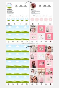 Free Instagram Canva Template, Instagram Product Post Ideas, Best Instagram Profile, Instagram Profile Aesthetic, Instagram Profile Ideas, Canva Templates Free, Instagram Profile Template, Website Aesthetic