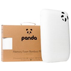 Panda Luxury Memory Foam Bamboo Pillow by PandaLifeBamboo on Etsy Panda Pillow, Cooktops, Sleeping Positions, Dust Mites, Bamboo Fabric, White Pillows, Habitat