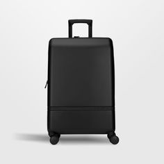 NOMATIC makes packing and plane travel as painless as possible with this sleek checked suitcase. Clad in classic black, the faceted polycarbonate shell is virtually indestructible. Magnetic compression straps, zippered compartments, folding compression panels and full-perimeter expansion maximize the Check-In's capacity. Silent wheels and a three-stage handle maneuver smoothly through airports, train stations and beyond, while locking zippers offer security as you explore the world.   • Magnetic Modern Black Luggage With Luggage Sleeve, Modern Black Luggage With Sleeve, Functional Black Luggage For Business, Modern Black Luggage For Business Trips, Modern Black Luggage For Trip, Modern Travel Accessories For Trips, Classic Black Cases For Trip, Modern Rectangular Luggage, Black Business Luggage With Luggage Sleeve