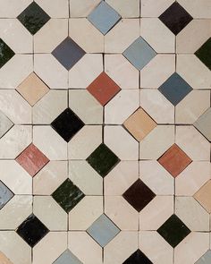 an image of a tiled floor that looks like it is made out of different colored tiles