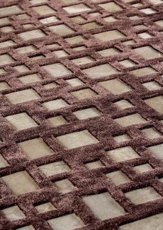 an area rug that has squares on it