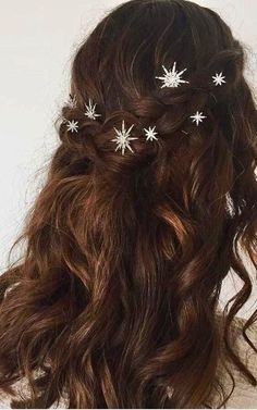 Crystal Hair Accessories, Celestial Wedding, Peinados Fáciles Para Cabello Corto, Wedding Hair Clips, Star Hair, Bobby Pin, Crystal Hair, Wedding Hair Accessories, Prom Hair