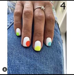 Mickey Nails, Hippie Nails, Minimal Nails, Summery Nails, Casual Nails, Cute Gel Nails, Nails Only, Fabulous Nails, Manicure Y Pedicure