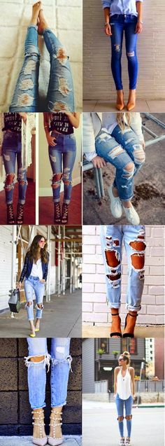 lb-lc fashion blog: DIY: ripped jeans, i 3 errori da non fare. Diy Ripped Jeans Tutorial, Rip Jeans, Refashion Clothes, Upcycle Clothes, Ripped Jeans