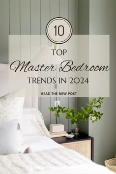 Hey friends! Today I want to do a round up on the top master bedroom trends in the design world this year! What is popular and what isn’t anymore, read this post to find out more! Neutral Main Bedroom, Peaceful Master Suite, Vaulted Master Bedrooms Decor, Beautiful Bedroom Decor Ideas, Oversized Master Suite Ideas, Airy Master Bedrooms Decor, Amazon Influencer Bedroom, Bedroom Accent Lighting, Bedroom Decor Trends 2024