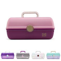 the lunchbox is designed to look like it's in different colors and sizes