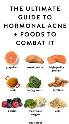 Hormonal Acne Diet, Food For Acne, Foods For Clear Skin, Clear Skin Diet, Acne Diet, Foods For Healthy Skin, Skin Diet, Sweet Potato Protein, Healthy Hormones