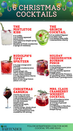 Christmas Cocktails Cozy Holiday Party, Christmas Shots Alcohol, Christmas Alcoholic Drinks, Friendsmas Ideas, Nye Drinks, Christmas Theme Party, Christmas Drinks Alcohol Recipes, Yule Christmas