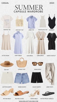 Modest summer capsule wardrobe essentials outfit ideas Artofit Beachy Capsule Wardrobe, Summer Beach Wardrobe, Euro Summer Wardrobe, Chic Summer Capsule Wardrobe, Nautical Capsule Wardrobe, Summer Weekend Capsule Wardrobe, All Inclusive Capsule Wardrobe, Bahamas Capsule Wardrobe, 2023 Summer Wardrobe