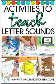 several activities to teach letter sounds for kids