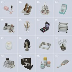 several different types of items are shown in this image, including soaps, candles and other things