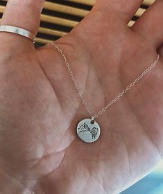 Skeleton Pinky Swear Silver Charm Necklace | Pinky Promise Necklace | Best Friend Birthday Gift | Dainty Silver Necklace | I Swear Idea For Boyfriend, Promise Necklace, Never Go Back, Your Word, A Skeleton, Pinky Promise, Necklace Chain, Spring Rings, Hand Stamped