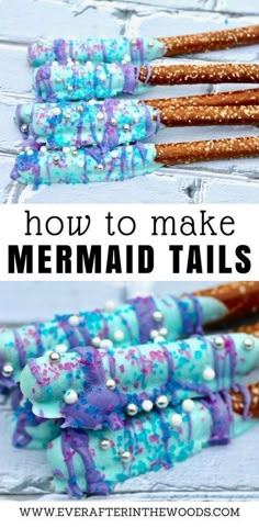 how to make mermaid tails made out of candy sticks