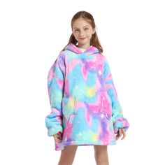 PRICES MAY VARY. Polyester Imported ❤【MULTIFUNCTIONAL BLANKET HOODIE】-- This kids wearable blanket hoodie with the designs of hood, front pocket and sleeves is very comfortable, allowing your kids to stay warm and comfortable while learning at home, watching TV, lounging on sofa, playing game, reading book, and is also convenient for going playground, hiking, outing, kicking the ball, watching a sporting event, climbing mountains, picnics, even going school, while also being durable in all condi Oversized Blanket, Velvet Hat, Blanket Hoodie, Girls Sleepwear, Cute Hoodie, Hoodie Blanket, Hoodie Green, Wearable Blanket, Hooded Blanket