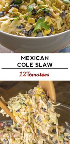 mexican coleslaw with tortillas and tomatoes