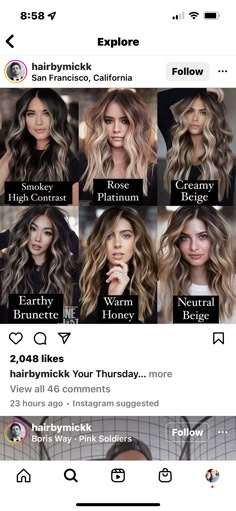 Dark Hair Fall 2023, Call 2023 Hair Trends, Light Brunette Fall Hair 2023, 2023 Balayage Trends Brunette, Hair Color Ideas For Brunettes Fall 2023, Type Of Highlights For Hair, Hair Trends 2023 Brunette, Hair Trend Fall 2023, Long Hair Trends Fall 2023