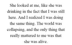 a poem written in black and white with the words she looked at me, like she was