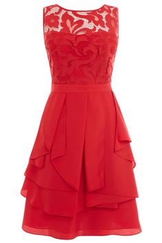 Wedding Guest Outfits: The LOOK Edit Formal Dress Patterns, V Neck Cocktail Dress, Low Cut Dresses, Quoi Porter, Red Cocktail Dress, Red Dress Short, Red Lace Dress, Short Cocktail Dress, Red Mini Dress