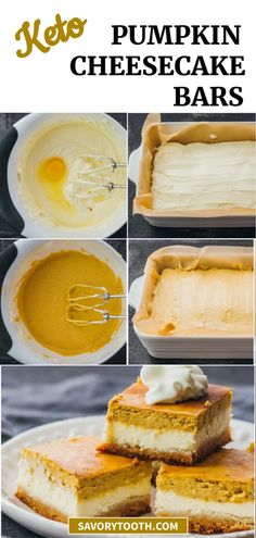 how to make pumpkin cheesecake bars