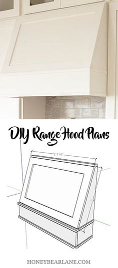 the diagram shows how to install range hood plans