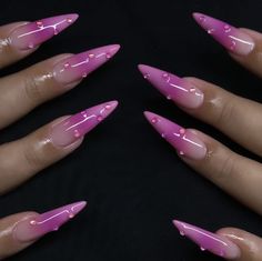 Pink Spider Web, Pink Stiletto Nails, Pink Spider, Full Cover Nail Tips, Nails Unique, Lipstick Nails, Charleston Wv, Spring Acrylic Nails, Pink Ombre Nails