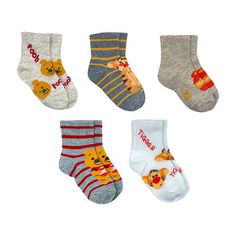 Add magic to his wardrobe with this 5-pair set of knit toddler boys' Winne the Pooh crew socks from Disney Collection. # Pieces In Set: 5 PairFeatures: Multi-PackCharacter: Winnie the PoohShoe Size Range: 4-7Fiber Content: 98% Polyester, 2% SpandexFabric Description: Yarn Dyed KnitCare: Tumble Dry, Machine WashCountry of Origin: Imported Yarn Dyeing, Crew Socks, Toddler Boys, Kids Boys, Winnie The Pooh, Baby Clothes, Socks, Yarn, Wardrobe