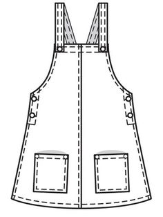 an apron with two pockets on the front