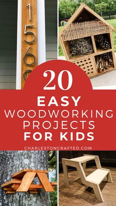 woodworking projects for kids that are easy to make and great for the home or garden