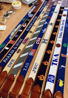 "Add a Timeless piece to your wardrobe with a Custom Needlepoint Belt from Bluegrass Fairway . Your Needlepoint Belt will be 100% custom designed from the images you send to us. We can craft your favorite golf course, sports team, state or even pet on to your belt. Simply place your order and let us know in the buyers notes your ideas for the belt. We will email you within 24 hours and begin working on a mock-up image of the belt. We will need the following: Belt Size Background Color Initials I Needlepoint Belt Diy, Golf Belt, Needlepoint Belts, Black Watch Tartan, Golf Gifts For Men, Diy Clothes Design, Personalized Gifts For Men, Can Crafts, Waxed Canvas