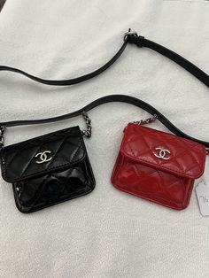 #ad Premium Channel Patent Quilted Belt Love Double Mini Flap Waist Belt Bag Black Red W COA, Fashion women's Bags Chanel Belt Bag, Waist Belt Bag, Beautiful Belts, Chanel Belt, Waist Strap, Black Patent Leather, Women's Bags, Waist Belt, Belt Bag