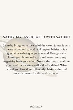 a white background with the words saturday associated with saturn on it and an image of a cup of coffee