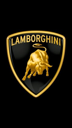 the lamb logo is shown on a black background