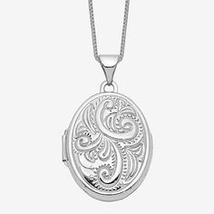 Features: Quick ShipJewelry Closure: Spring Ring ClaspLink Construction: SolidShape: OvalMetal Color: WhiteChain Length: 18 InchChain Width: .5 MillimetersPendant Length: 29mmPendant Width: 21mmChain Construction: BoxCare: Hand WashMetal: 14k White GoldNecklace Type: Locket NecklacesCountry of Origin: Imported Locket Necklace Picture, Oval Locket Necklace, Watch Locket, Locket Necklaces, Picture Pendant, Oval Locket, Photo Locket Necklace, Photo Pendant, Locket Charms