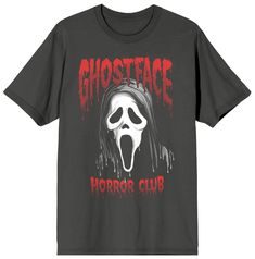 PRICES MAY VARY. CUSTOM DESIGN - The Ghost Face Killer Horror Club Men's Charcoal T-shirt features an awesome original graphic in vibrant colors that has been professionally printed to ensure long-lasting print quality. SHORT-SLEEVES - The Ghost Face Killer Horror Club Men's Charcoal T-shirt features short sleeves that look and feel comfortable in warm weather. OFFICIALLY LICENSED – This fan merchandise is officially licensed and 100% authentic, making it the perfect gift for fans! HIGH-QUALITY Quilt Size Chart, Spooky Movies, Join The Club, Ghost Face, Custom Fans, Ghost Faces, Comfy Shirts, The Ghost, Scary Movies